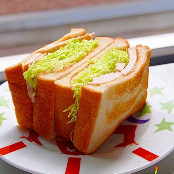 話題の沼サン キャベツサンドイッチ レシピ 作り方 By Rabbitkix 楽天レシピ